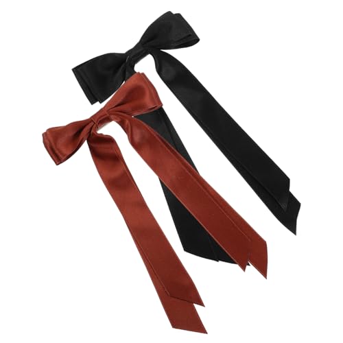 Veemoon 2 Stck. Teiliges Haarspangen mit Schleifen aus Stoff und Metall Leichte Sichere Haarklammern für Damen Bequeme Langlebige Haarschmuck Accessoires für Party Geburtstag und Alltag von Veemoon