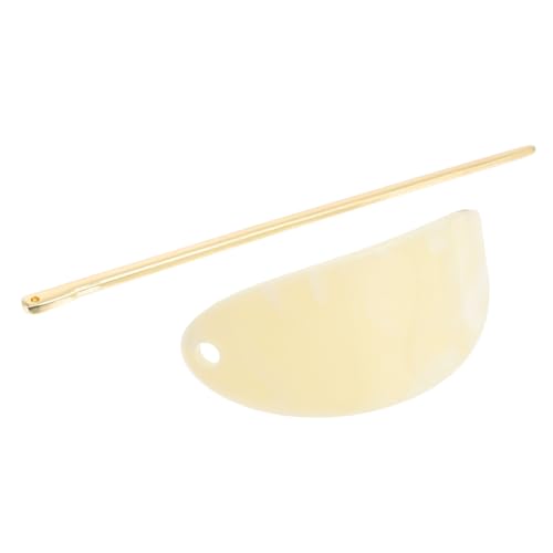 Veemoon 2 Stück Acryl Haarnadeln Ovaler Haarschmuck für Damen Eleganter Haarstab Haarpin Haarclip Dutt Halter Modisches Haar Accessoire Geeignet für Alltag und Festliche Anlässe von Veemoon