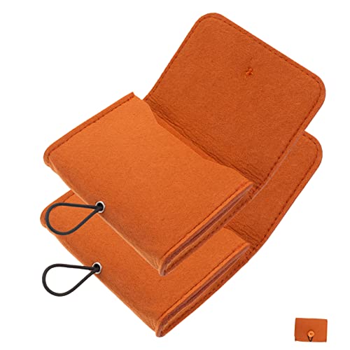 Veemoon 2 Stück Aufbewahrungstasche für Ätherische Öle Tragbarer Organizer aus Filz für Kleine Flaschen Schutz und Ordnung für Aromatherapie Fläschchen von Veemoon