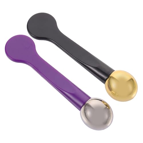 Veemoon 2 Stück Augencreme löffel Kompakt Leicht mit Massageende Professioneller Applikator für Tägliche Pflege Ergonomisch aus Robustem Material Praktisch für Präzise Anwendung und von Veemoon