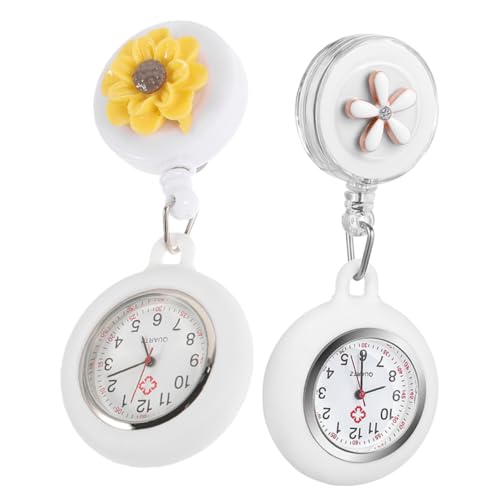 Veemoon 2stücke Digitale Taschenuhr Für Krankenschwestern Einziehbare Krankenschwesteruhr Mit Exquisitem Design Tragbare Uhr Für Damen Und Ärzte Hohe Haltbarkeit Und Präzise von Veemoon