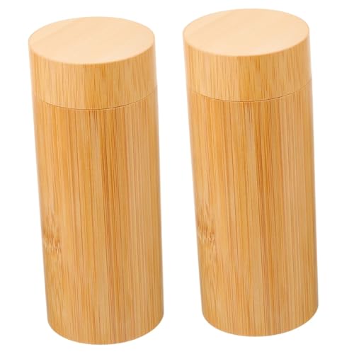 Veemoon 2 Stück Bambus Brillenbox Sonnenbrillen Aufbewahrungs Organizer Brillen Aufbewahrungsetui Sonnenbrillenetui Brillenetui Brillenhalter Sonnenbrillen Aufbewahrungshalter von Veemoon