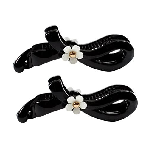 Veemoon 2 Stück Blumen Haarspangen Banane Haarclips Modisch Rutschfest Langlebig Damen Mädchen Haarschmuck für Partys Hochzeit Alltag von Veemoon