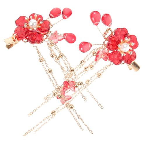 Veemoon 2 Stück Blumen Haarspangen mit Quasten Teiliges Vintage Haaraccessoire für Damen und Teenager für Hochzeiten Partys und Tägliches Styling Veemoon 2 Stück Blumen Haarspangen mit Quasten Teiliges Vintage Haaraccessoire für Damen und Teenager für Hochzeiten Partys und Tägliches Styling von Veemoon