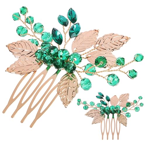 Veemoon 2 Stück Braut Haarkamm mit Glitzer Rhinestones und für Hochzeiten Partys und Besondere Anlässe Haaraccessoires für Damen von Veemoon