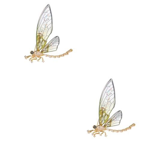 Veemoon 2 Stück Brosche Damen Transparente Drachenflügel Brosche mit Mode Broschen Schmuck für Kleidung Taschen Dekoration Elegantes für Frauen von Veemoon