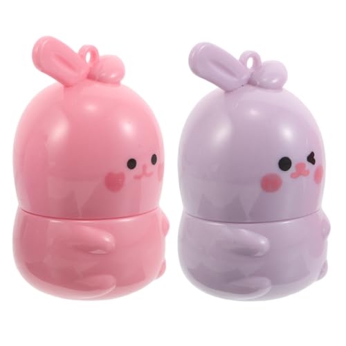 Veemoon 2stücke Farbverändernder Lippenbalsam Mit Hasenform Feuchtigkeitsspendende Lippencreme Für Trockene Lippen Nährende Lippenpflege Für Frauen Getönter Lippenglanz von Veemoon