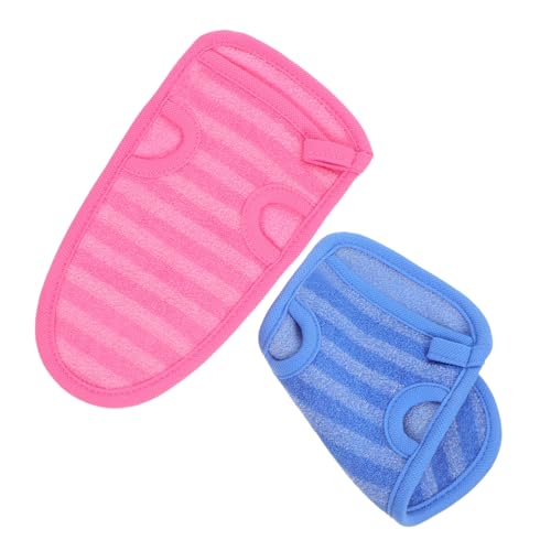 Veemoon 2 Stück Dusch Peeling Schrubber Reinigungshandschuhe Koreanisches Peeling Handtuch Dusch von Veemoon