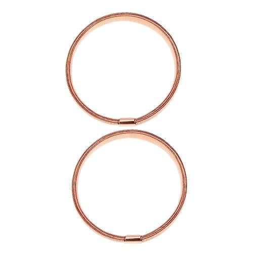 Veemoon 2 Stück Elastische Armbänder Roségold für Männer Langlebiger Armreif für Perfektes Accessoire für Partys Vielseitig Tragbar Einfaches Design von Veemoon