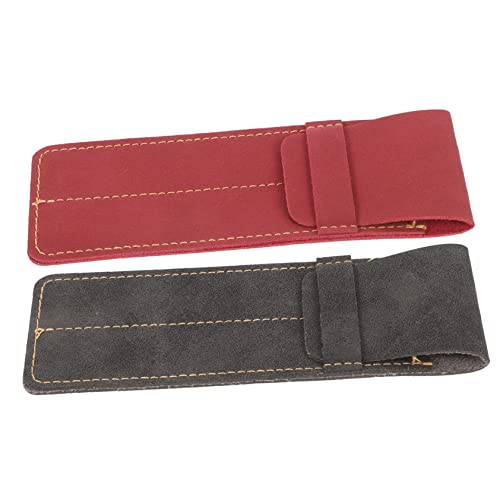 Veemoon 2stücke Stifthülle Aus Leder Stifttasche Tragbar Stiftaufbewahrungsbeutel Kugelschreiberhülle Stifthaltertasche Stiftgeschenkbeutel Für Büro Und College von Veemoon