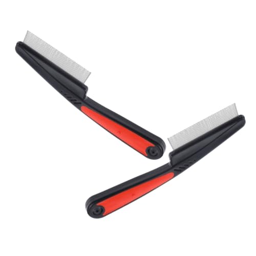 Veemoon 2stücke Feinzahnkamm Aus Edelstahl Schuppenkamm Für Haar Feiner Zahnkamm Zur Schuppenentfernung Metallkamm Für Damen Und Herren Kämme Für Kopfhautpflege Und Glatte Frisuren von Veemoon