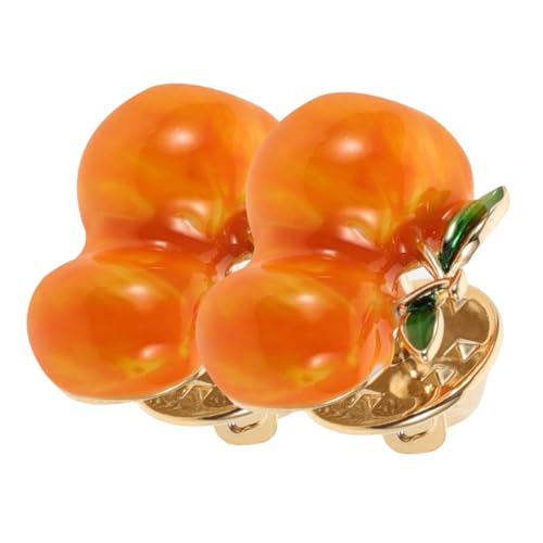 Veemoon 2 Stück Gelbe Pfirsichbrosche Süße Broschestifte Sommer Brosche Süße Anstecknadeln Für Frauen Brosche Clips Chinesische Brosche Pins Niedlich -cartoon -brosche Kupfer Orange von Veemoon