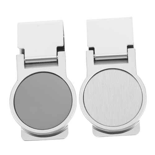 Veemoon 2 Stück Geldklammer Robuster Kompakter Geldclip mit Rundem Design Schlanker Kreditkartenhalter Multifunktional für Geldscheine und Dokumente Stilvolle Brieftasche Zubehör von Veemoon