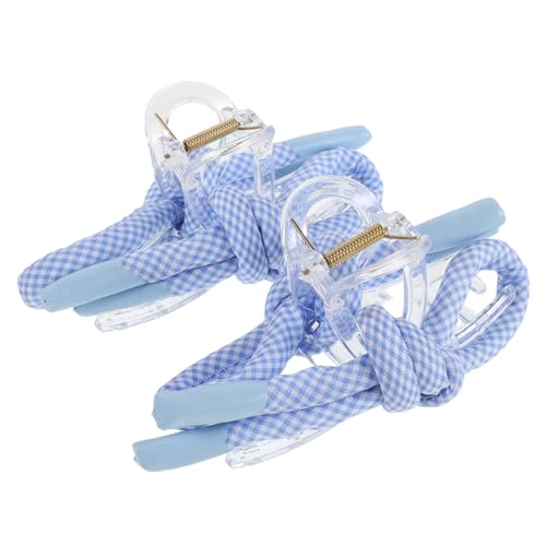 Veemoon 2stücke Französische Haarnadel Mit Schleife Und Gingham-muster Rutschfeste Haarklammer Für Damen Und Mädchen Geeignet Für Alltag Büro Und Besondere Anlässe von Veemoon