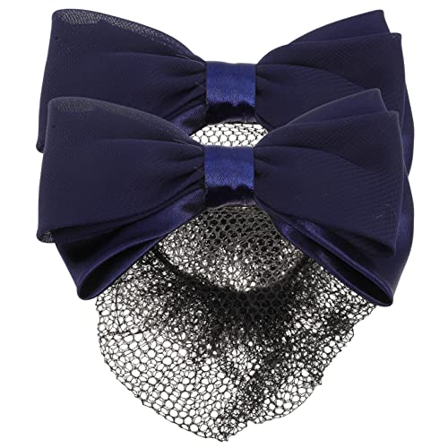 Veemoon 2stücke Haarknoten-netz Mit Schleife Für Frauen Elegante Haarschmuck-accessoires Für Pflegeberufe Und Besondere Anlässe Für Hostessen Und Mehr von Veemoon