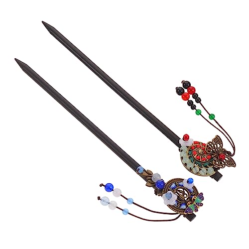 Veemoon 2 Stück Haarschmuck Vintage Haarstäbchen Quasten Haaraccessoires für Damen für Hochzeiten und Besondere Anlässe von Veemoon