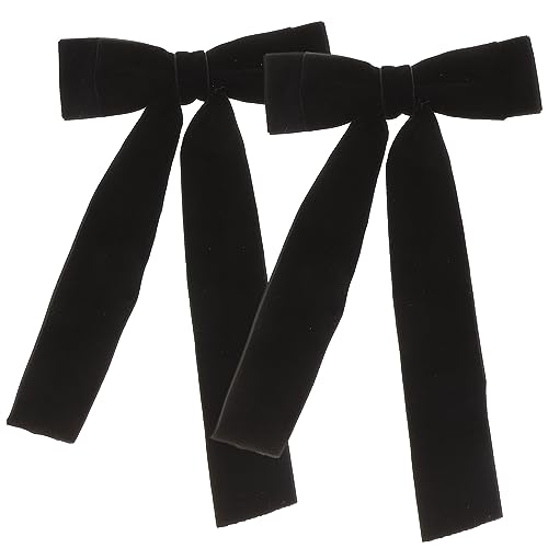 Veemoon 2 Stück Haarspangen Mit Schleife Große Samt Haarclips Für Mädchen Haarschmuck Für Partys Und Hochzeiten Eleganter Kopfschmuck Mit Einzigartigem Design von Veemoon