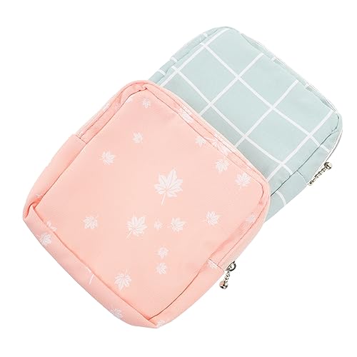 Veemoon 2stücke Hygienebeutel Für Damenbinden Tragbare Menstruationstasche Mit Reißverschluss Aufbewahrungstasche Für Periodenartikel Geeignet Für Mädchen von Veemoon