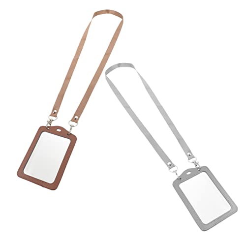 Veemoon 2stücke -ausweishüllen Mit Lanyard Doppelseitige Kartenhalter Für Namensschilder Id-Karten Mitarbeiterausweise Robust Und Langlebig Für Mitarbeiter Studenten Und Ärzte von Veemoon