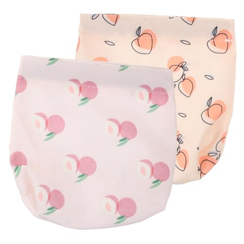 Veemoon 2 Stück Kleine Kosmetiktaschen für Damen wasserdichte Makeup Bags im Süßen Design für Lippenstifte Münzen Unterwegs Mandeln von Veemoon