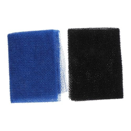 Veemoon 2 Stück Komfortable Duschschrubber Exfolierende Badetücher für Sanftes Peeling und Gründliche Haut für Rücken Beine und Blau Schwarz von Veemoon