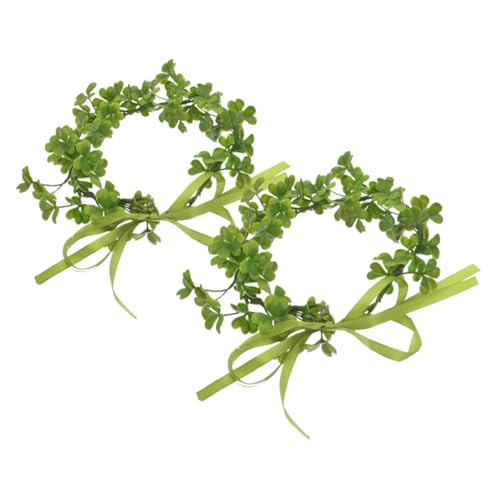 Veemoon 2stücke Grüne St Patrick's Day Shamrock-haarbänder Elegantes Blumenkranz-design Für Frauen Männer Und Mädchen Leichte Bequeme Kopfbedeckung Für Hochzeiten Und Festliche von Veemoon