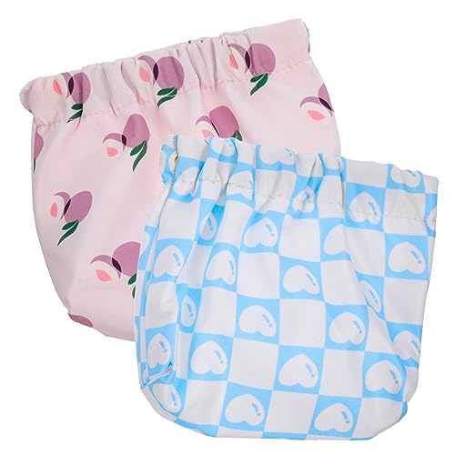 Veemoon 2 Stück Kosmetiktasche Damen Tragbare Kleine Make Up Taschen für Reisen Lippenstift und Kosmetikaufbewahrung Langlebig und Leicht Grün und Blau von Veemoon