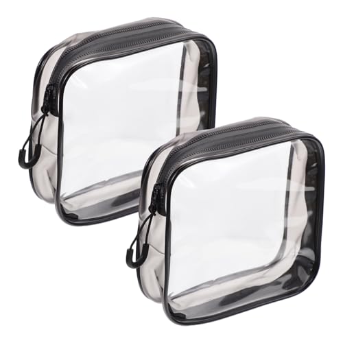 Veemoon 2 Stück Kosmetiktaschen Tragbare Kulturbeutel Für Reisen Schminktaschen Für Damen Leichtes Design Robuster Reißverschluss Für Geschäftsreisen Und Camping von Veemoon