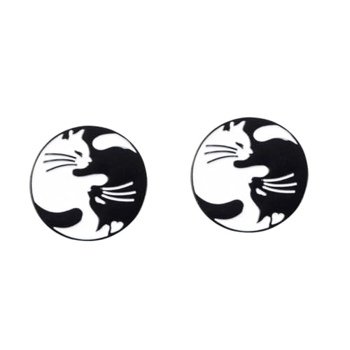 Veemoon 2 Stück Kreative Katzenbrosche Legierung Niedlicher Anstecker für Jeans Kleidung Taschen Leicht Langlebig Einzigartiges Design von Veemoon