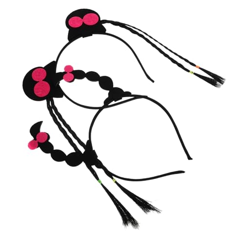 Veemoon 2stücke Geflochtenes Haar Stirnband Faux Haar Kopfbedeckung Cosplay Zubehör Für Veranstaltungen Hochzeiten Weihnachten Partys von Veemoon