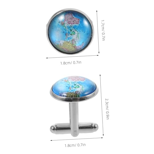 Veemoon 2 Stück Manschettenknöpfe Legierung Langlebig Poliert Herren Hemd Ärmel Schmuck für Hochzeit Business und Festliche Anlässe von Veemoon