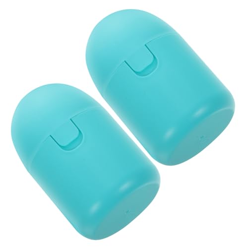 Veemoon 2 Stück Menstruationstassen Aufbewahrungsbox Steril Sterilisator Halter Damen Hygiene Zubehör Tragbar Kompakt Blau von Veemoon