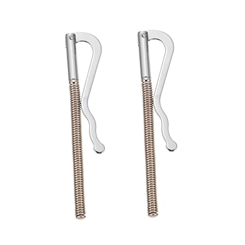 Veemoon 2 Stück Metall Spring Banknote Clip Frühling Minimalistisch Geschäft Gold schlank kreditkartenhalter Credit Card Holder Geldklammern Geldscheinklammer für Bargeld Legierung Silver von Veemoon