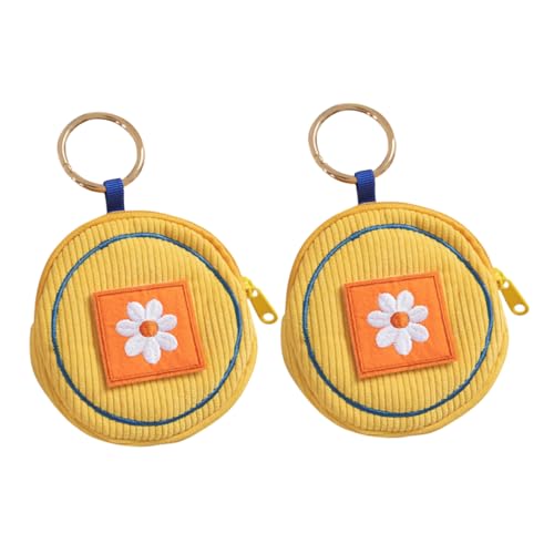 Veemoon 2stücke Mini Cartoon Münzgeldbörse Mit Schlüsselanhänger Kompakte Geldbörse Für Niedliche Mini-münztaschen Für Stilvolle Handtaschen-Accessoires von Veemoon