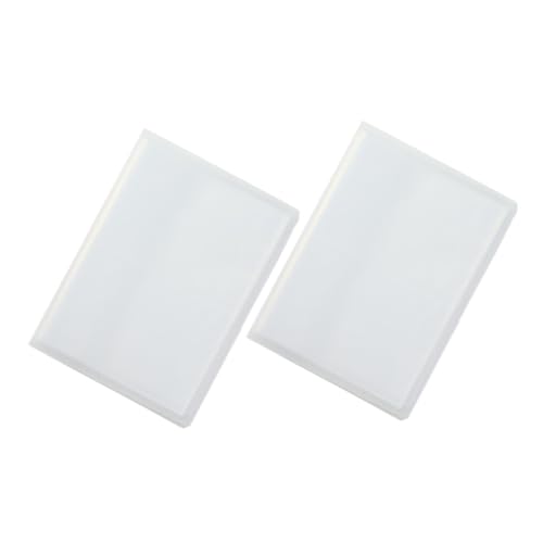 Veemoon 2 Stück Nail Sticker Aufbewahrungsalbum mit Transparenten Slots Organizer für Nagelkunst aufkleber Praktisches Sammelbuch für Nagelsticker Leichtes Design für DIY Nail Art Fans von Veemoon