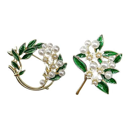 Veemoon 2stücke Dekorative Corsage Broschen Perlen Für Blumensträuße Und Kränze Für Hochzeiten Und Festliche Anlässe von Veemoon