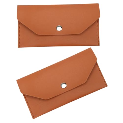 Veemoon 2stücke Lange Geldbörse Für Damen Aus Pu-Material Umschlag Brieftasche Damengeldbörse Lange Clutch Für Damen Geldbörse von Veemoon
