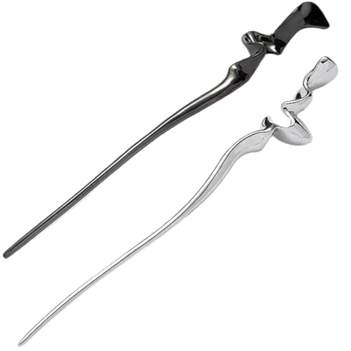 Veemoon 2 Stück Retro Haarnadeln für Metall Haarstäbe Geeignet für Verschiedene Frisuren für Partys und Alltag Zufällige Farben Haarschmuck für Damen Zufällige Farbe Zufällige Farbe von Veemoon