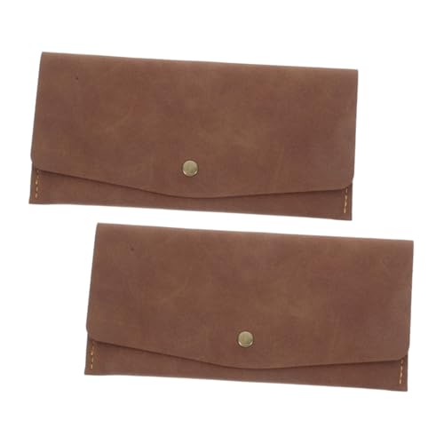 Veemoon 2stücke Vintage-geldbörse Aus Pu Mit RFID-Schutz Ausweishülle Und Kreditkartenetui Kompakt Und Stilvoll Für Täglichen Gebrauch Und Reisen von Veemoon