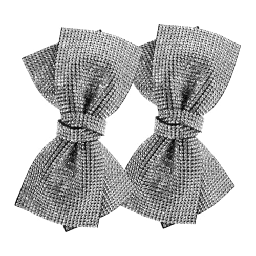Veemoon 2 Stück Rhinestone Haarschleifen Teilig Große Strass Haarklammern Glitzernde Schleifenclips für Mädchen Eleganter Haarschmuck mit Funkelnden Ziersteinen Chic und Leicht Tragbar von Veemoon