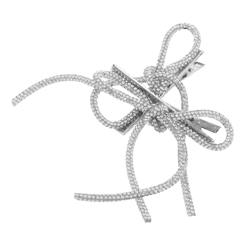 Veemoon 2 Stück Rutschfeste Schleifen Haarspangen mit Strass für Hochzeiten Haarklammern für Mädchen Hochzeitsaccessoires Veemoon 2 Stück Rutschfeste Schleifen Haarspangen mit Strass für Hochzeiten Haarklammern für Mädchen Hochzeitsaccessoires von Veemoon