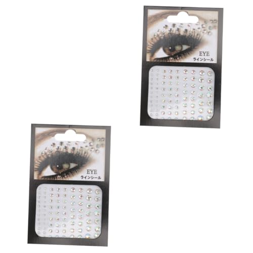 Veemoon 2 Stück Selbstklebende Acryl Face Gems Strasssteine Teiliges Wiederverwendbare Bunte Gesicht Aufkleber für Party Halloween Festival Make Up und Kostüm von Veemoon