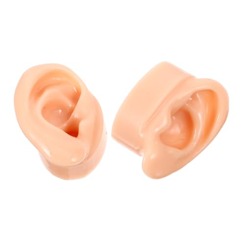 Veemoon 2 Stück Silikon Ohrmodell Ohrring Display Requisiten Realistische Kunstohren für Damen Schmuck Präsentation Medizinische Lehrmittel von Veemoon