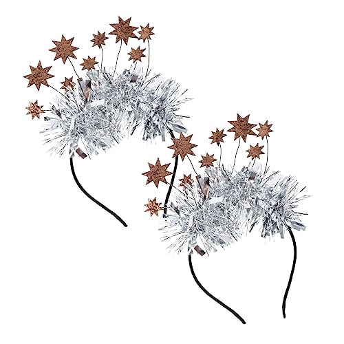 Veemoon 2stücke Sternen-haarschmuck Glitzer-haarreifen Für Mädchen Für Festivals Karneval Und Besondere Anlässe Einfach Zu Tragen Attraktives Design Modisch Und Ansprechend von Veemoon