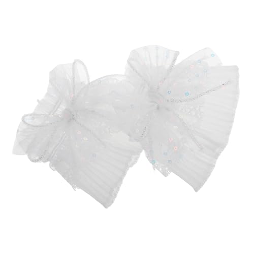 Veemoon 2stücke Spitzenmanschetten Für Damen Handgelenk Mit Pailletten Bowknot Falsche Armband Ärmel Süße Ausgestellte Manschetten Handgelenk Wärmer Für Hochzeit Party von Veemoon