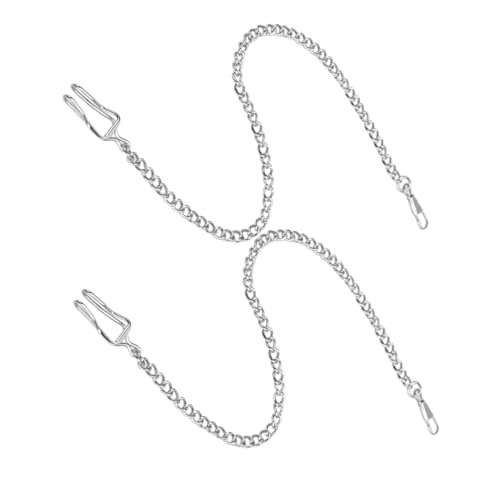 Veemoon 2stücke Taschenuhr Ketten Für Männer Schmuck Herstellung Kette Zubehör Metallketten Taschenuhrketten DIY Projekte Handtaschenketten Kleideraufhänger Jeansketten von Veemoon