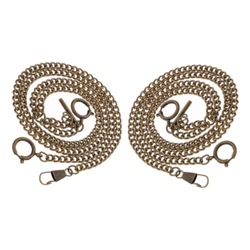 Veemoon 2stücke Taschenuhrketten Aus Metall Für Herren Mit Sicherem O-glied Westenkette Uhrenzubehör Geeignet Für Taschenuhren Und DIY-projekte von Veemoon