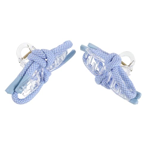 Veemoon 2stücke Gingham-haarschleifen Mit Clip Haarnadeln Mit Schleife Haarspangen Mit Schleifenform Für Damen Und Mädchen Rutschfeste Haarklammern Für Hohe Pferdeschwanz-frisuren von Veemoon