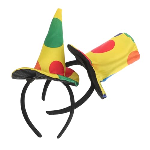 Veemoon 2 Stück Teiliges Clown Stirnband mit Lustiger Kopfbedeckung Einzigartiges Design Bequemes Material für Halloween Karneval Partys und Kostümauftritte von Veemoon