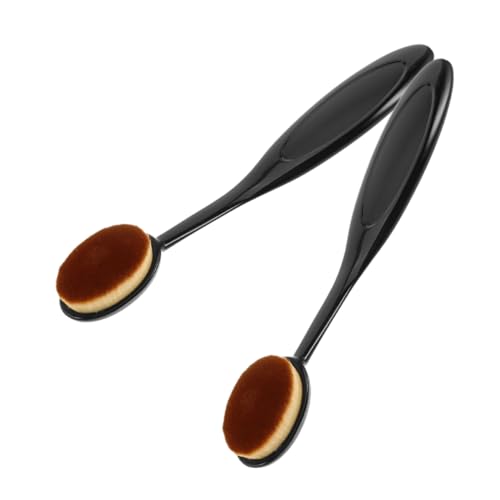Veemoon 2 Stück Teiliges Foundation Make Up Pinsel Set mit Langem für Präzises Verblenden und Konturieren für Flüssige und Pudrige Kosmetikprodukte von Veemoon